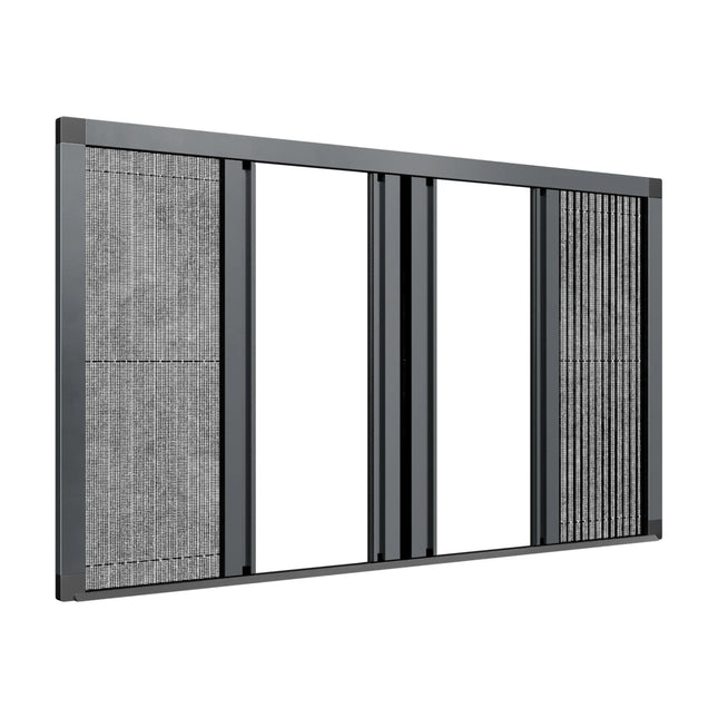 Moustiquaire Porte Fenetre Plissee Ouverture centrale - Sur Mesure