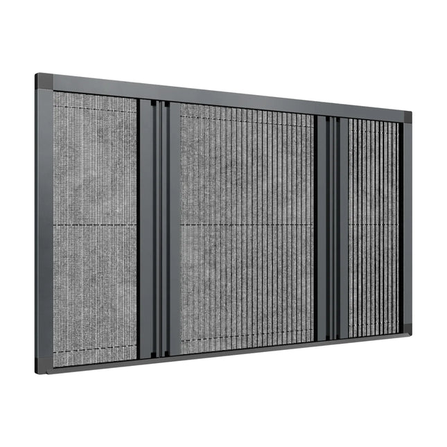 Moustiquaire Porte Fenetre Plissee Ouverture centrale - Sur Mesure