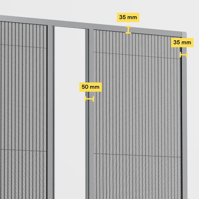 Moustiquaire Double Porte Fenetre Plissee - Sur Mesure