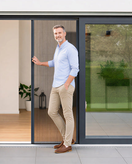 Moustiquaire Porte Fenetre Plissee - Sur Mesure