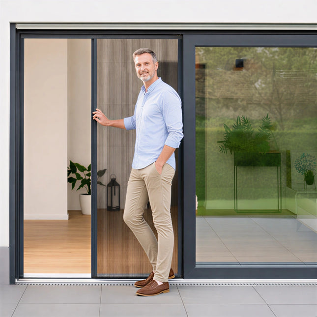 Moustiquaire Porte Fenetre Plissee - Sur Mesure