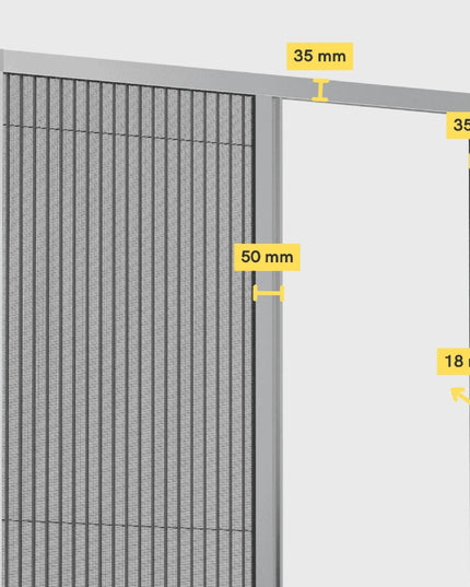 Moustiquaire Porte Fenetre Plissee - Sur Mesure