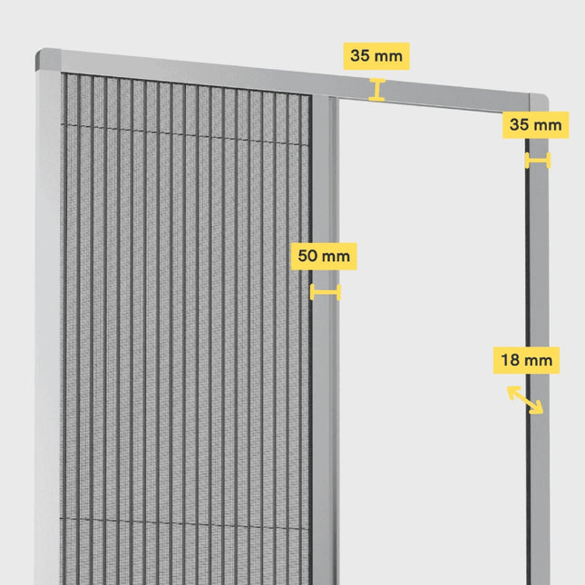 Moustiquaire Porte Fenetre Plissee - Sur Mesure