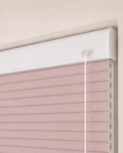 Store plissé up & down sur-mesure - nid d'abeille - Taupe