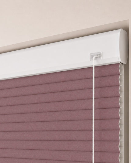 Store plissé up & down sur-mesure - nid d'abeille - Rose