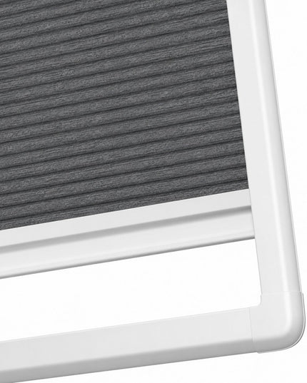 Store plissé sur-mesure tamisant - Cadre magnétique adhésif | Anthracite
