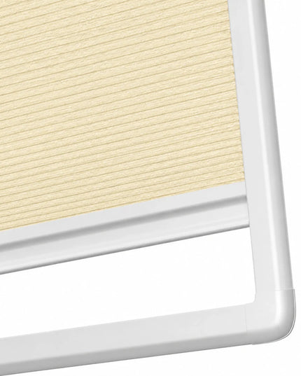 Store plissé occultant total sur-mesure - Cadre magnétique adhésif | Beige